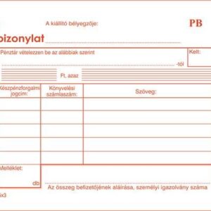 Bevételi pénztárbizonylat
