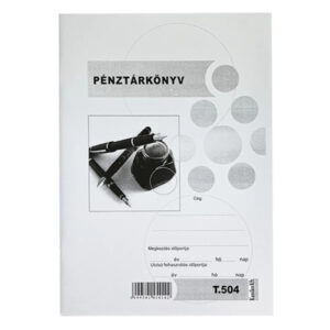 Nyomtatvány pénztárkönyv
